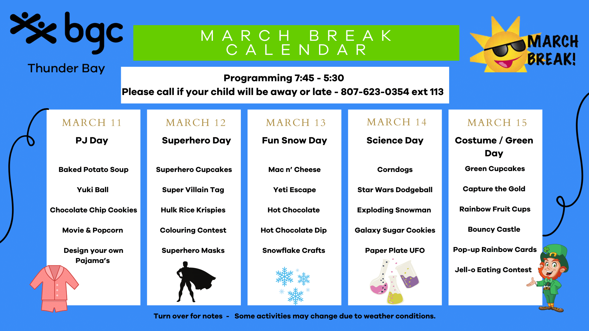 March Break - BGC Thunder Bay